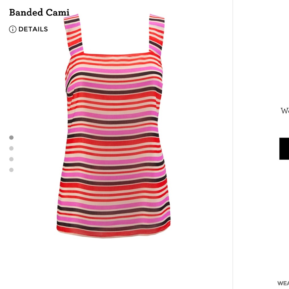 CAbi Multicolor Striped Camisole Top